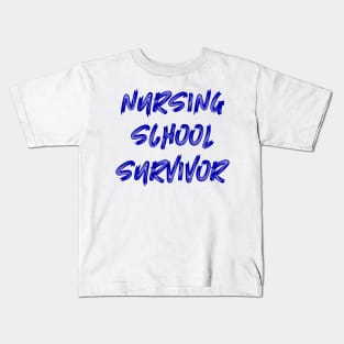 Nursing School Survivor Kids T-Shirt